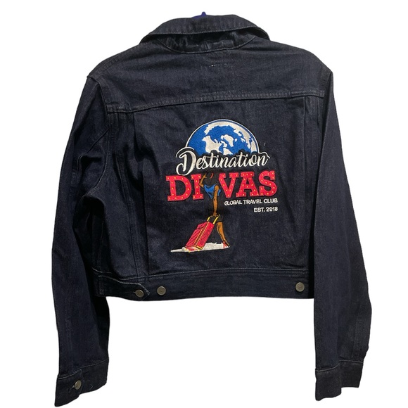 Levi's Jackets & Blazers - Levi's Women Wellthread Collection Jean Denim Cropped Jacket Embroidered S NWT